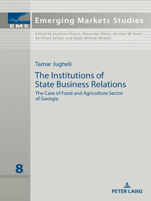 Title details for The Institutions of State Business Relations by Joachim Ahrens - Available